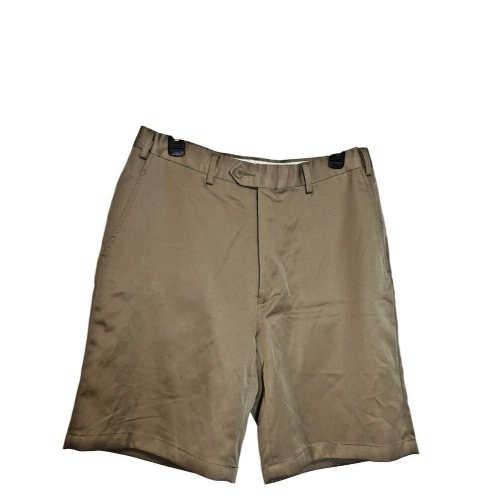 Jos A Bank Leadbetter Golf Shorts Men's Size 33 Regular Khaki Tan